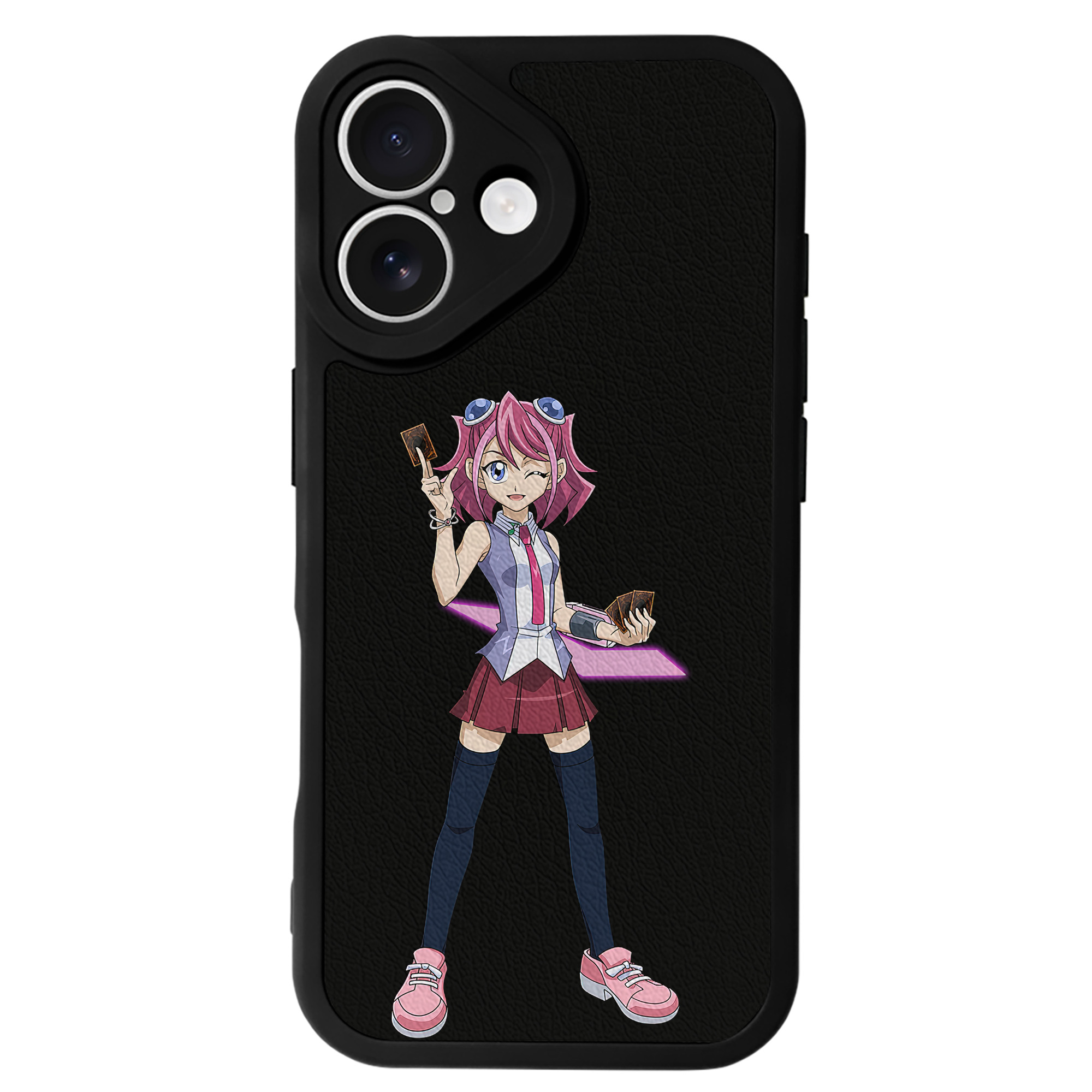 遊☆戯☆王 Yu-Gi-Oh! 【iPhone 16シリーズ対応】シリコンスマホケース（レザー調） 材質：シリコン